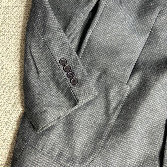 JKT Britches by Samtex Mens Suit Jacket 42R Navy Gray - Picture 5 of 11